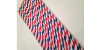 Stripped  Barber Shop Paper Straw click on image to view different color option